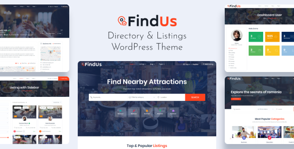 Findus 1.1.64 - Directory Listing WordPress Theme