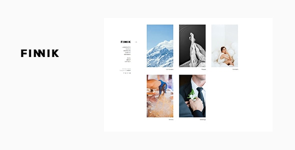 Finnik 2.1.0 - Minimal WordPress Theme for Photographers