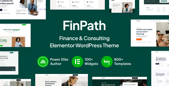 FinPath 7.4 - Finance & Consulting Elementor WordPress Theme