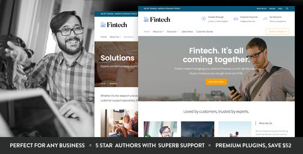 Fintech 1.6.3 - Startup WordPress Theme