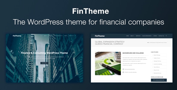 FinTheme 2.0 - Finance & Consultants WordPress Theme