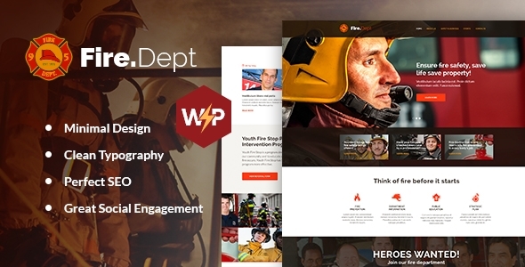 Fire Department 2.0.16 - FD Station Police & Security WordPress Theme