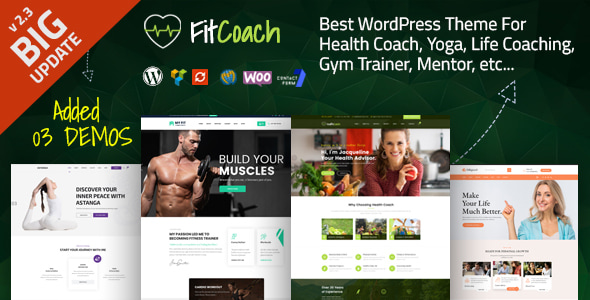 Fit Coach 2.4 - Health Yoga and Lifestyle WordPress Theme
