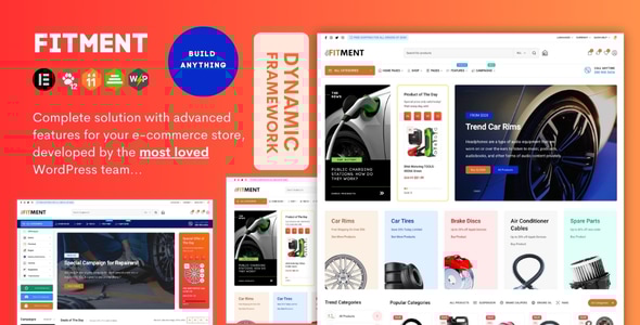 Fitment 3.0 - Auto Parts Elementor WooCommerce Theme