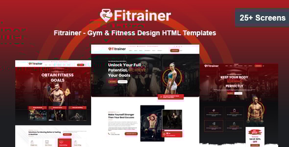 Fitrainer - Gym & Fitness HTML Templates