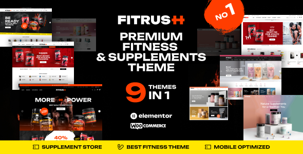 Fitrush 1.3.4 - Fitness and Health Supplements WordPress Theme