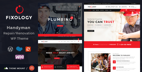 Fixology 6.2 - Handyman Multi-Service WordPress Theme