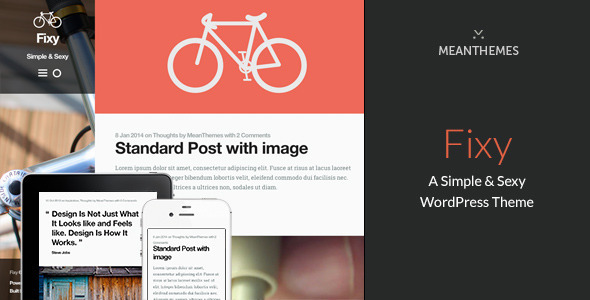 Fixy 1.3.1 - A Simple & Sexy WordPress Theme