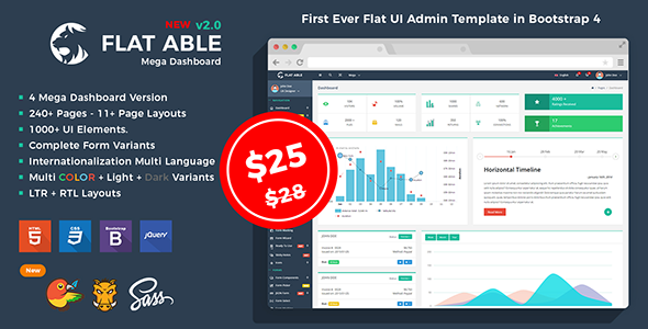 Flat Able 2.0 - Bootstrap 5 Flat UI Admin Template