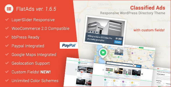 FlatAds 1.6.4 - Classified Ads WordPress Theme