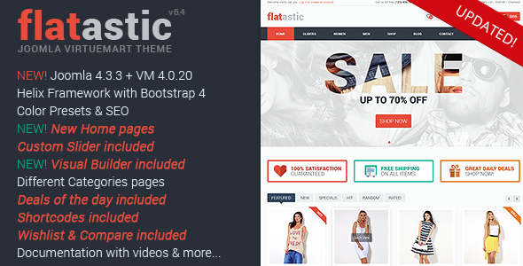 Flatastic 6.1 - Responsive Multipurpose VirtueMart Theme