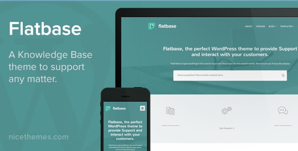 Flatbase 2.0.9 - A responsive Knowledge BaseWiki Theme