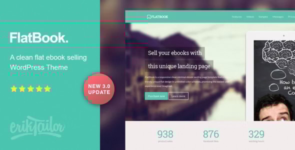 FlatBook 1.0.0 - Ebook Selling WordPress Theme