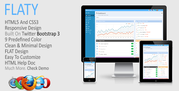 FLATY 2.2.3 - Responsive Admin Template