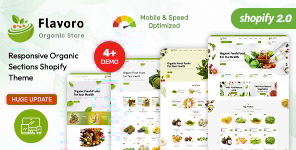 Flavoro - Organic Store & Food Shopify 2.0 Theme