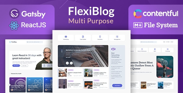 FlexiBlog 5 - React Gatsby Multipurpose Blog Theme