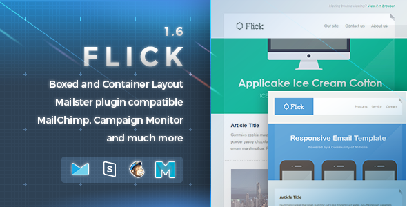 Flick 1.6 - Responsive E-mail Template