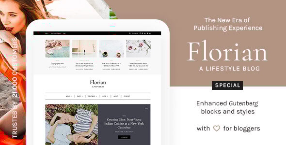 Florian 1.5 - Responsive Personal WordPress Blog Theme