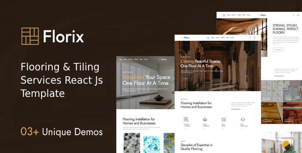 Florix  Flooring & Tiling Services React Js Template