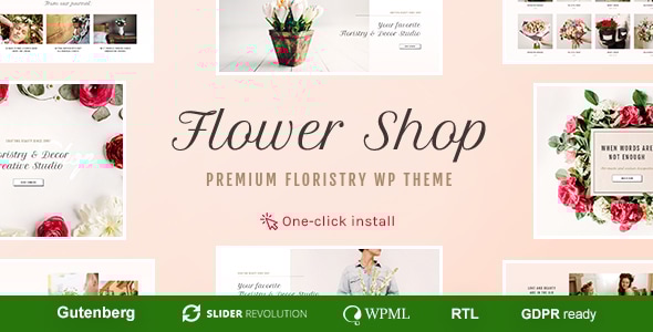 Flower Shop 1.3.2 - Decoration Store and Floristic WordPress Theme