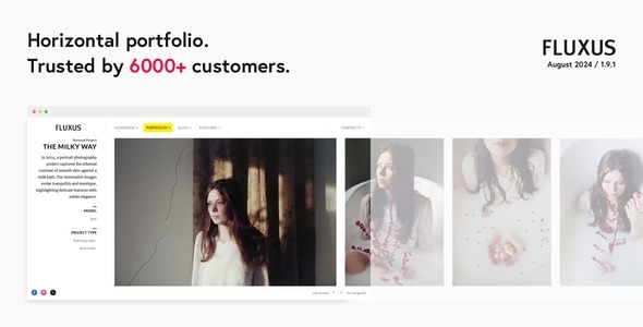 Fluxus 1.9 Horizontal Portfolio Theme