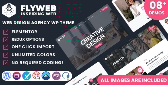 Flyweb 1.5 - Web Design Agency WordPress Theme