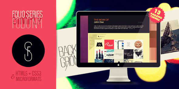 Folio Nº1 1.3 - One page creative portfolio