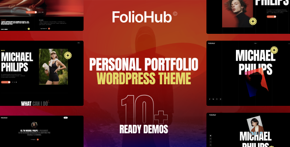 FolioHub - Personal Portfolio WordPress Theme