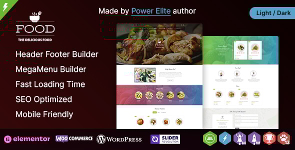 Food 3.4.0 - A Delicious WordPress  Elementor Theme