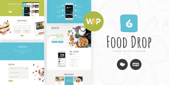 Food 1.3.6 - Drop  Meal Ordering & Delivery Mobile App WordPress Theme