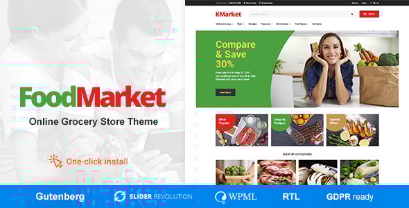 Food Market 1.3.2 - Grocery Store and Shop WordPress Theme