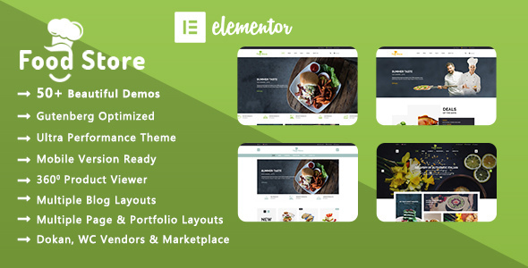 Food 6.8.2 - Store  Organic & Restaurant WooCommerce WordPress Theme