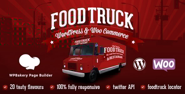 Food Truck & Restaurant 20 Styles 3.9.2 - WP Theme