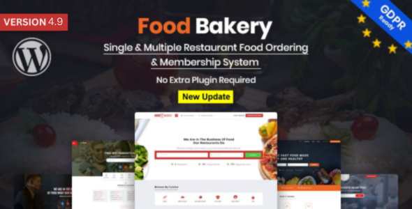FoodBakery 6.4 - Delivery Restaurant Directory WordPress Theme