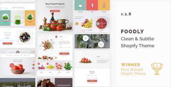 Foodly 1.8.4 - One-Stop Food Shopify Theme