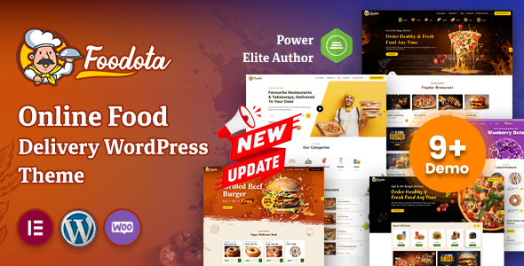 Foodota - Online Food Delivery WordPress Theme