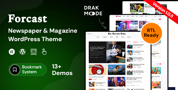 Forcast 6.9 - Newspaper & Magazine WordPress Theme
