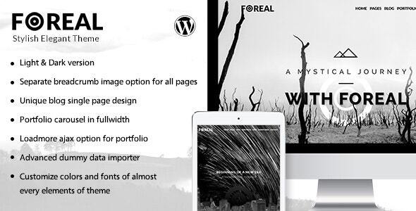 Foreal -  Director Writer WordPress Theme