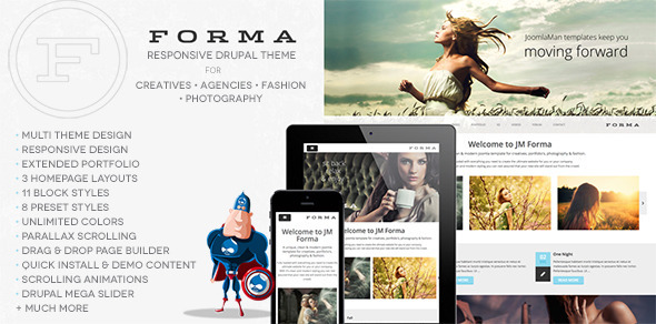 Forma Creative Fashion Photogrpahy Drupal Theme