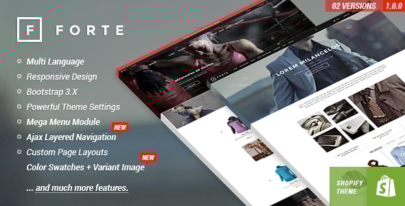 FORTE 1.0.0 - Responsive Shopify Template