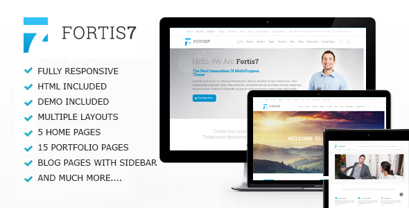 Fortis7 - Responsive Multi-Pủpose Drupal 7.6 Theme