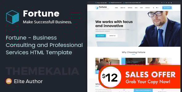Fortune 30.12.2016 - Business Consulting and Professional Services HTML Template