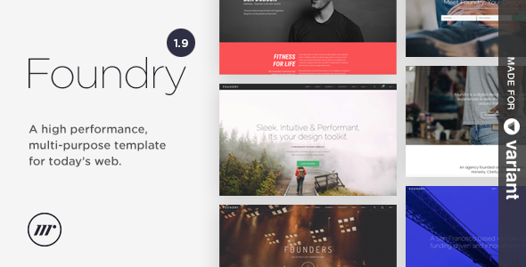 Foundry 1.9.9.1 Multipurpose HTML  Variant Page Builder