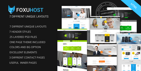 Foxuhost 1.2 - Web Hosting Responsive HTML Template