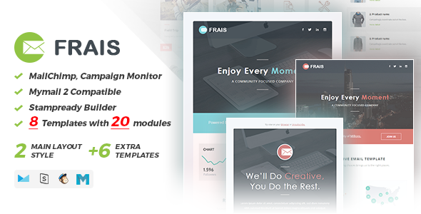 Frais  Responsive Email Set