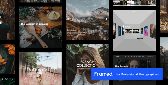 Framed  Photography Portfolio WordPress