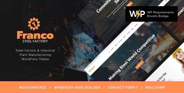 Franco 1.2.15 - Steel Factory Factory & Plant WordPress Theme