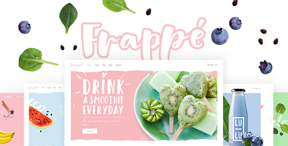 Frappé 1.8 - Smoothie Juice Bar and Organic Food WordPress Theme