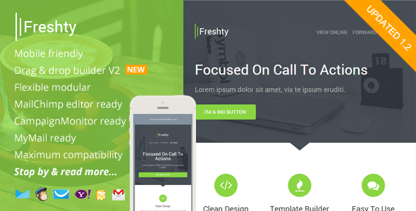 Freshty 1.2 - Fresh Responsive Email with Theme Builder