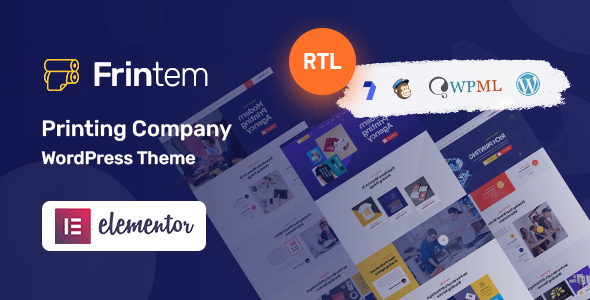 Frintem 6.9 - Printing Company WordPress Theme  RTL